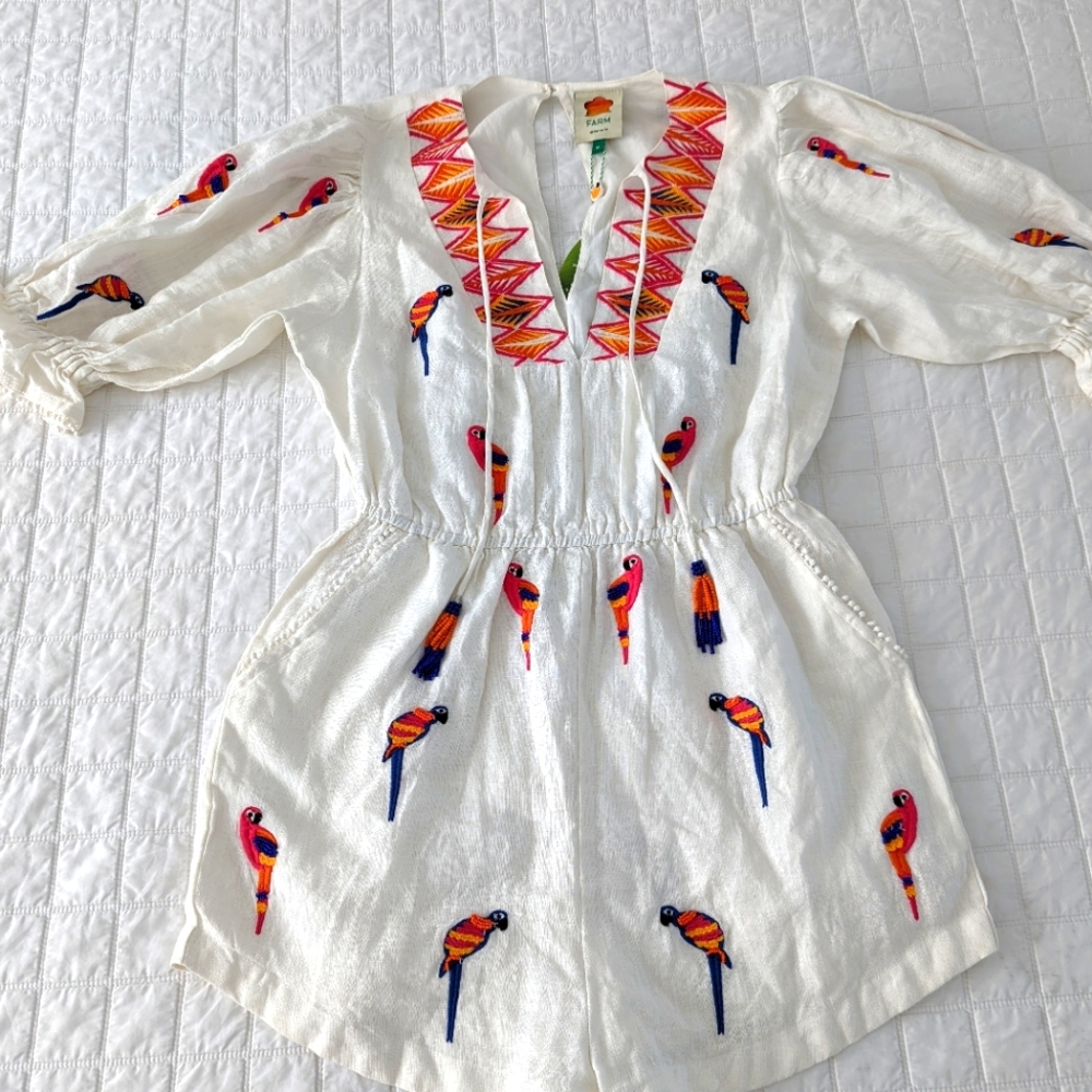 Farm Rio linen jumpsuit